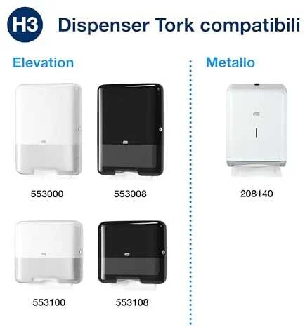 Servetėlės Tork Singlefold Soft Premium H3 (100278), 2 sluoksniai, baltos spalvos, 200 lapelių