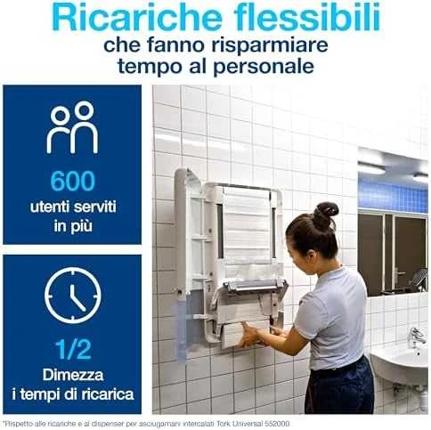 Tork Tork PeakServe Continuous - Popieriaus rankšluostis didelio intensyvumo vietose, H5 - Baltieji