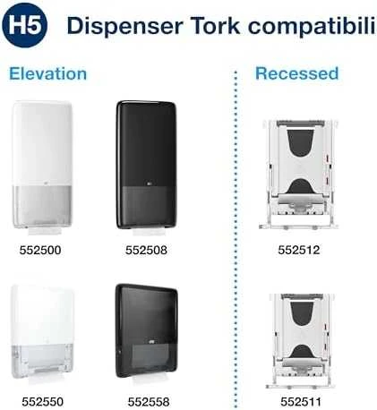 Tork Tork PeakServe Continuous - Popieriaus rankšluostis didelio intensyvumo vietose, H5 - Baltieji