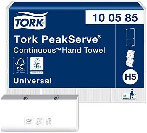 Tork Tork PeakServe Continuous - Popieriaus rankšluostis didelio intensyvumo vietose, H5 - Baltieji