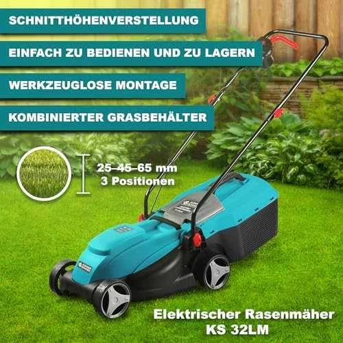 Konner & Sohnen KÖNNER &amp; SÖHNEN KS ELEKTRINĖ VEJAPJOVĖ 32LM 1000W 32cm