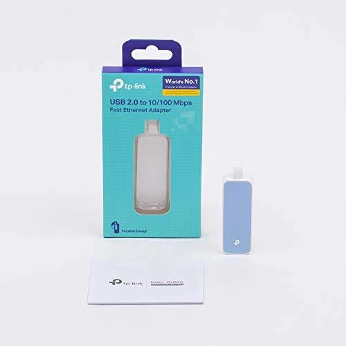 TP-LINK USB 2.0–100Mbps Ethernet tinklo adapteris 1 USB 2.0 jungtis 1 10/100Mbps Ethernet prievadas