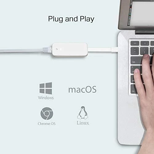 TP-LINK | UE300C | USB Type-C į RJ45 Gigabit Ethernet tinklo adapteris | 10/100/1000 Mbit/s