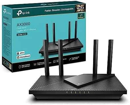 TP-LINK Dviejų juostų Wi-Fi 6 Maršrutizatorius Archer AX55 AX3000, 802.11ax, 10/100/1000 Mbit/s, Ethernet LAN (RJ-45) 4 jungtys