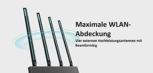 TP-LINK Archer C80 TP-Link Archer C80 AC1900 Dviejų juostų belaidis 802.11ac Gbit maršrutizatorius 4xLAN MU-MIMO
