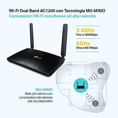 TP-LINK dviejų juostų 4G LTE maršrutizatorius