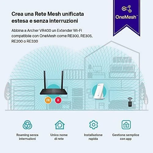 Belaidis Maršrutizatorius - TP-Link Archer AC1200 MU-MIMO VDSL/ADSL 4 LAN Prievadai Juodas