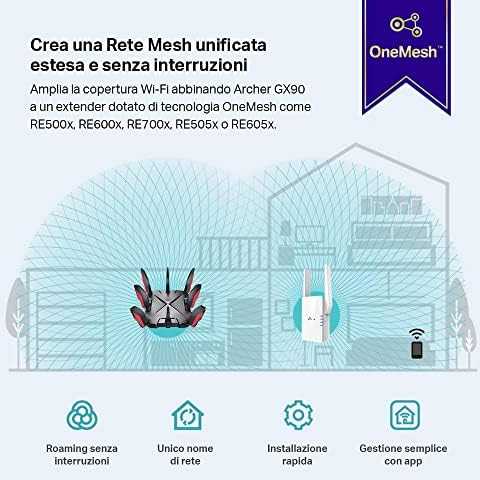 Maršrutizatorius WRL ROUTER 6600MBPS 1000MTRI BAND ARCHER GX90 TP-LINK