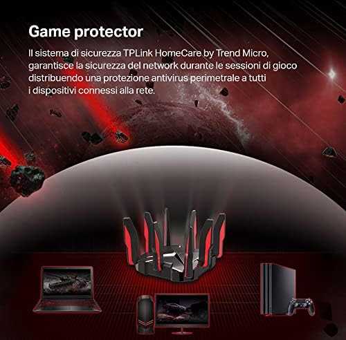 Maršrutizatorius WRL ROUTER 6600MBPS 1000MTRI BAND ARCHER GX90 TP-LINK