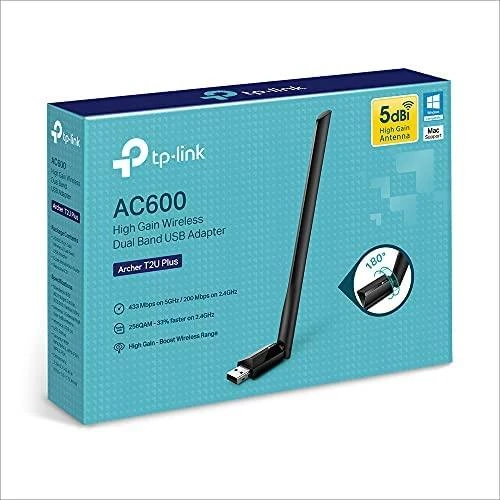 TP-LINK | Dviejų dažnių USB 2.0 adapteris | Archer T2U Plus