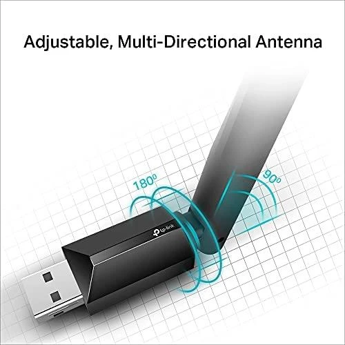 TP-LINK | Dviejų dažnių USB 2.0 adapteris | Archer T2U Plus