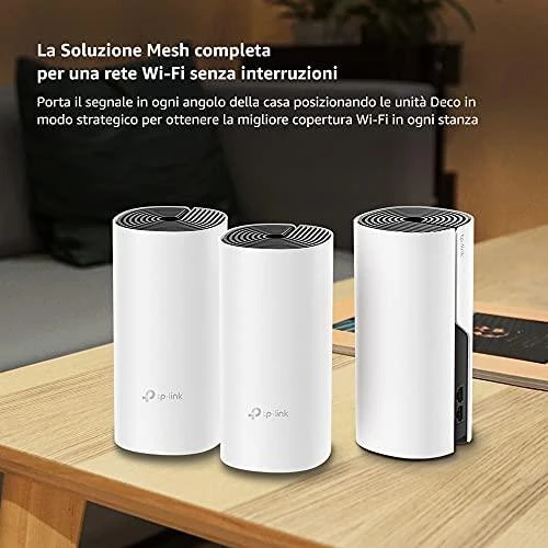 Maršrutizatorius TP-LINK AC1200 viso namo tinklelio „Wi-Fi“ sistema „Qualcomm“ procesorius 867 Mbps, 5 GHz + 300 Mbps, 2,4 GHz 2 Gigabit prievadai 2 vidinės antenos