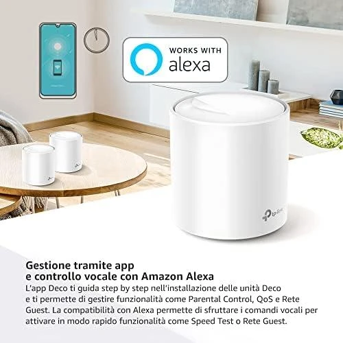 Maršrutizatorius TP-LINK Deco X20 (3-pack), Baltos spalvos