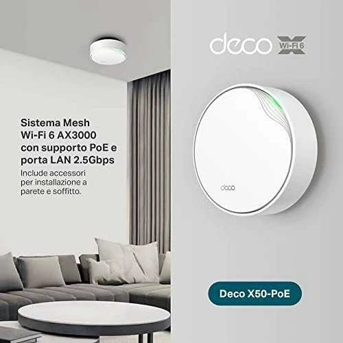 Maršrutizatorius TP-LINK TPLINK prieigos taškas Deco X50-PoE (2 pakuotės) X50PoE (2 pakuotės)