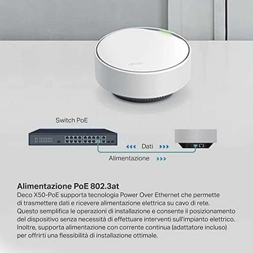 Maršrutizatorius TP-LINK TPLINK prieigos taškas Deco X50-PoE (2 pakuotės) X50PoE (2 pakuotės)