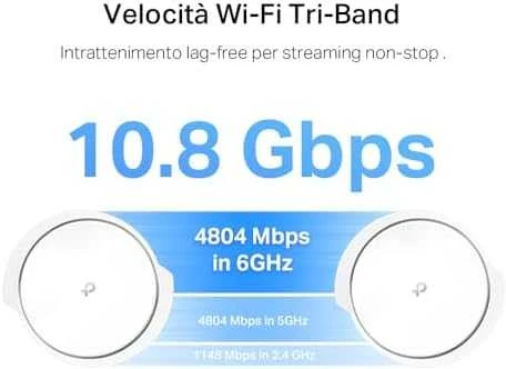 Maršrutizatorius TP-LINK Deco XE200 Tri-Band WiFi 6E tinklelio sistema, 2 pakuotės