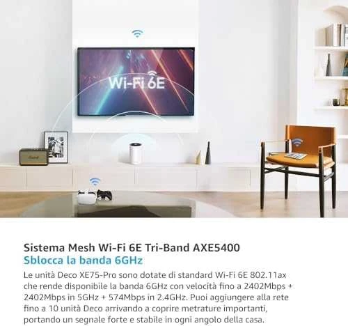 Maršrutizatorius TP-Link Deco XE75 Pro 3-pack