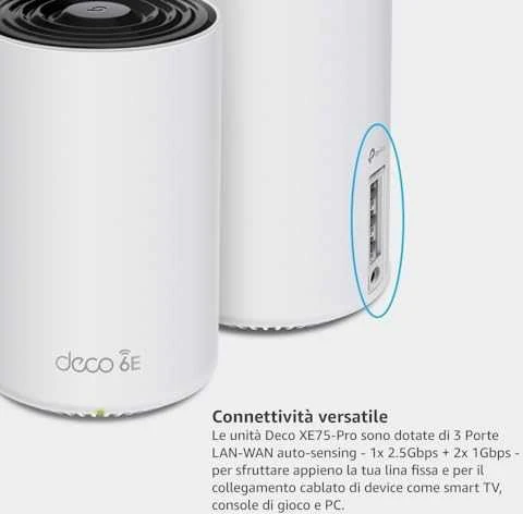 Maršrutizatorius TP-Link Deco XE75 Pro 3-pack