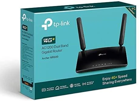 TP-LINK | 4G+ LTE nešiklis | Lankininkas MR600 | 802.11ac | 300+867 Mbit/s | 10/100/1000 Mbit/s | Ethernet LAN (RJ-45) jungle 3 | Tinklelio atramos Nr. | MU-MiMO Nr. | 4G | Antenos tipas 2xNuimamas