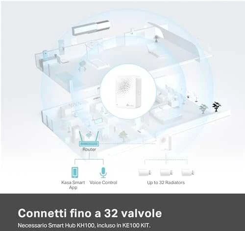 TP-Link Kasa Smart Ke100 radiatoriaus termostatas