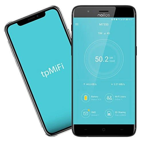 Modemas TP-LINK mobilusis 4G LTE WLAN Maršrutizatorius su integr.4G modemu, SIM kortelės lizdas, 1,4 colio TFT Ekranas, 2550 mAH Akku, Micro SD kortelės lizdas