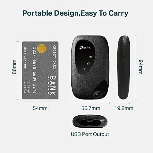 Modemas TP-LINK | 4G LTE mobilusis „Wi-Fi“ | M7000 | 150+50 Mbit/s | Tinklelio atramos Nr. | MU-MiMO Nr. | 3G/4G duomenų bendrinimas | Antenos tipas Vidinis | 1x micro USB