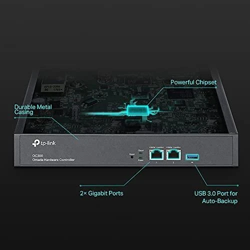 Šakotuvas TP-LINK Omada aparatūros valdiklis 2x10/100/1000 Mbps Ethernet prievadai 1xUSB 3.0 prievadas