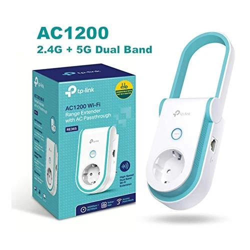 TP-LINK | Ilgintuvas | RE365 | 802.11ac | 2.4GHz/5GHz | 300+867 Mbit/s | 10/100 Mbit/s | Ethernet LAN (RJ-45) jungtys: 1 | MU-MiMO: Ne | ne PoE | Antenos tipas: 2 išorinės