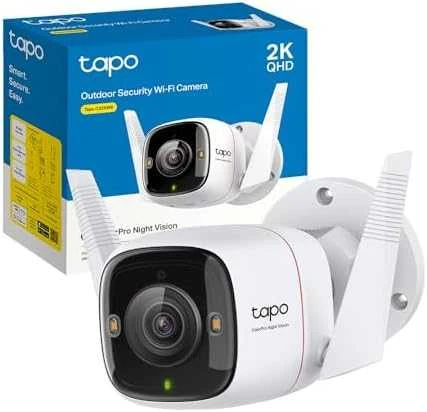 TP-LINK | ColorPro Outdoor Security Wi-Fi kamera | Tapo C325WB | Kulka | 4 MP | F1.0 | IP66 | H.264 | „MicroSD“, iki 512 GB