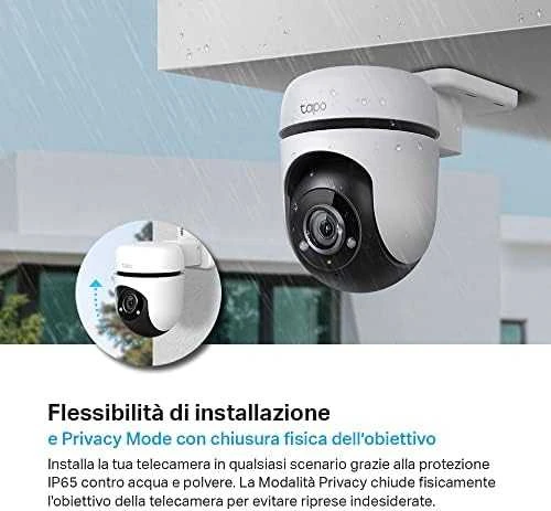 TP-LINK | Pakreipiama/sukama dirbtinio intelekto namų apsaugos „Wi-Fi“ kamera | Tapo C500 | Kupolinė | 2 MP | H.264 | „Micro SD“ kortelė, iki 512 GB
