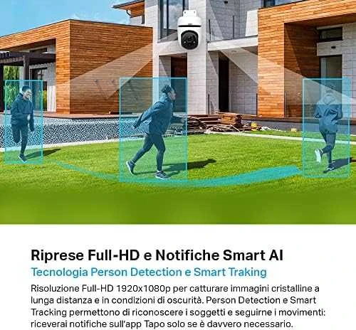 TP-LINK | Pakreipiama/sukama dirbtinio intelekto namų apsaugos „Wi-Fi“ kamera | Tapo C500 | Kupolinė | 2 MP | H.264 | „Micro SD“ kortelė, iki 512 GB
