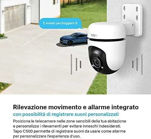 TP-LINK | Pakreipiama/sukama dirbtinio intelekto namų apsaugos „Wi-Fi“ kamera | Tapo C500 | Kupolinė | 2 MP | H.264 | „Micro SD“ kortelė, iki 512 GB