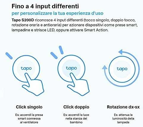 TP-LINK išmanusis šviesos reguliatorius TAPO S200D (TAPO S200D)