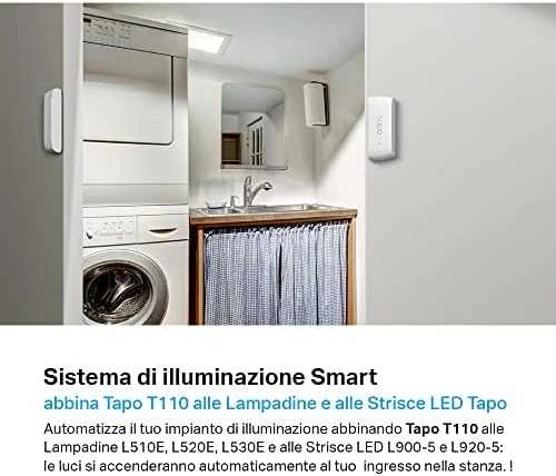 TP-LINK | Tapo išmanusis kontaktinis jutiklis | Tapo T110 | 868/922MHz