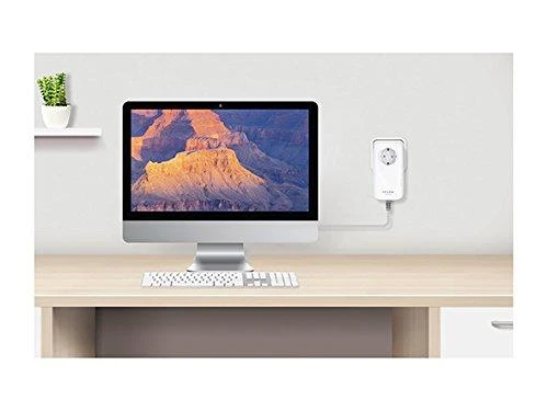 TP-Link AV1300 3 prievadų "Gigabit Passthrough Powerline" elektros tinklo adapterio pradinis rinkinys (TL-PA8030P KIT)