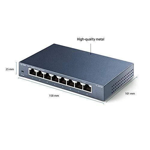 Šakotuvas TP-LINK TP-LINK komutatorius TL-SG108 TLSG108 (TL-SG108)