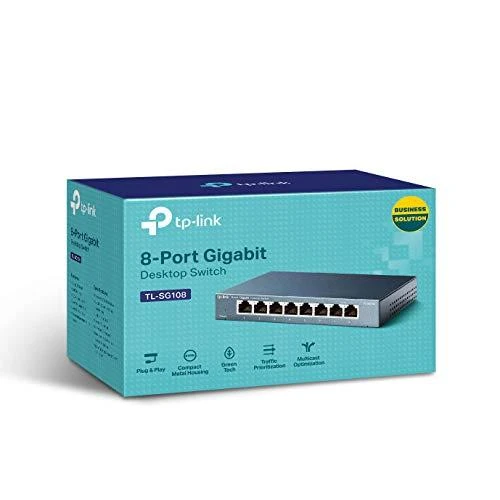 Šakotuvas TP-LINK TP-LINK komutatorius TL-SG108 TLSG108 (TL-SG108)