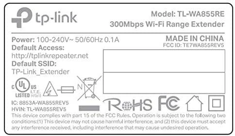TP-LINK | Prailginti | TL-WA855RE | 802.11n | 2,4 GHz | 300 Mbit/s | 10/100 Mbit/s | Ethernet LAN (RJ-45) jungle 1 | MU-MiMO Nr. | nėra PoE | Antenos tipas 2x išorinė