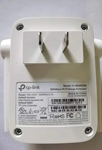 TP-LINK | Prailginti | TL-WA855RE | 802.11n | 2,4 GHz | 300 Mbit/s | 10/100 Mbit/s | Ethernet LAN (RJ-45) jungle 1 | MU-MiMO Nr. | nėra PoE | Antenos tipas 2x išorinė