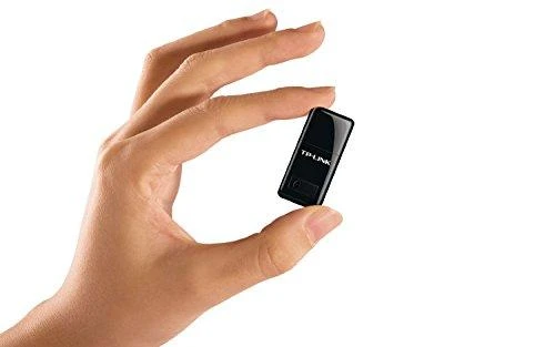 TP-LINK N300 WLAN Mini-USB adapteris, 2,4 GHz, 802.11b/g/n, QSS mygtukas, Autorun įrankis, palaiko Windows XP/Vista/7/8 ir MacOS