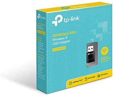 TP-LINK N300 WLAN Mini-USB adapteris, 2,4 GHz, 802.11b/g/n, QSS mygtukas, Autorun įrankis, palaiko Windows XP/Vista/7/8 ir MacOS