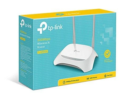 TP-LINK 300Mbps Wireless N Maršrutizatorius Broadcom 2T2R 2.4GHz 802.11n/g/b Integruotas 4 prievadų jungiklis 2 antenos