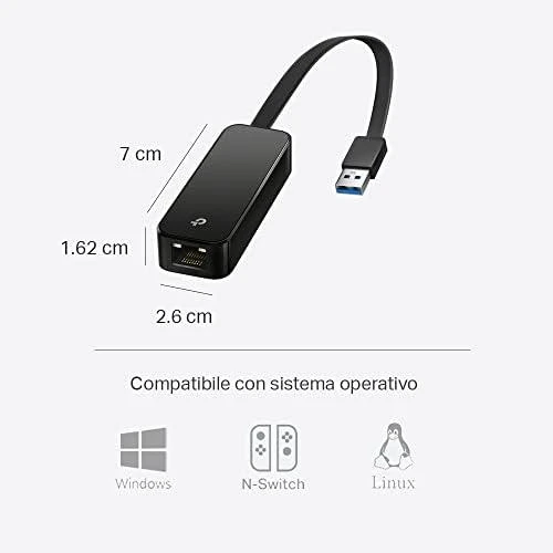 TP-LINK | UE306 USB 3.0 į Gigabit Ethernet tinklo adapteris