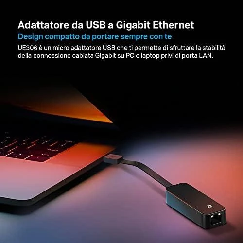 TP-LINK | UE306 USB 3.0 į Gigabit Ethernet tinklo adapteris