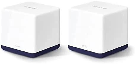 Maršrutizatorius TP-Link „Mercusys“ | AC1900 viso namo tinklinio „Wi-Fi“ sistema | „Halo H50G“ (2 vnt.) | 802.11ac | 600+1300 Mbps | Ethernet LAN (RJ-45) jungtys 3 | Tinklo palaikymas: Taip | MU-MiMO: Taip | Mobilusis plačiajuostis ryšys: Be