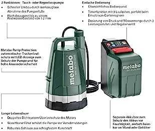 Vandens siurblys Metabo TPF 18 LTX 2200; 18 V (be akumuliatoriaus ir pakrovėjo)