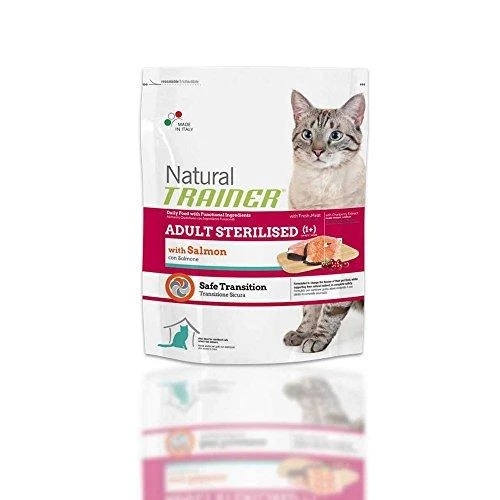Natural Trainer Cat adult Sterilised lašiša su lašiša 1.5kg