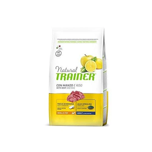 Trainer Natural Adult Mini sausas maistas su jautiena ir ryžiais šunims 2kg