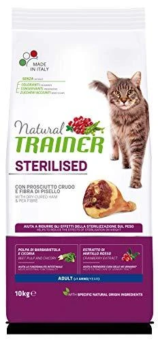 Natural Trainer Cat adult Sterilised HAM su vytintu kumpiu 10kg