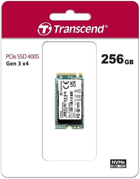 TRANSCEND 256GB M.2 2242PCIe Gen3x4 NVMe 3D TLC DRAM-less